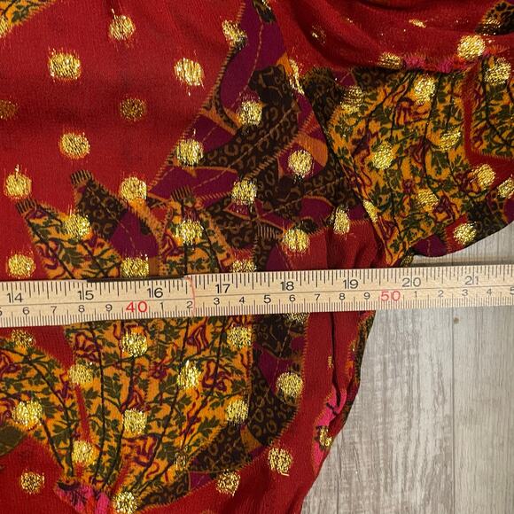 FARM Rio Banana Flowers dress size Large *missing beaded tie* - Picture 13 of 16